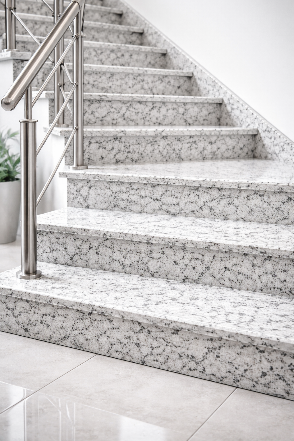 Set treapte/contratreapta Granit Bianco Halayeb 17/33 x 130 x 2 cm