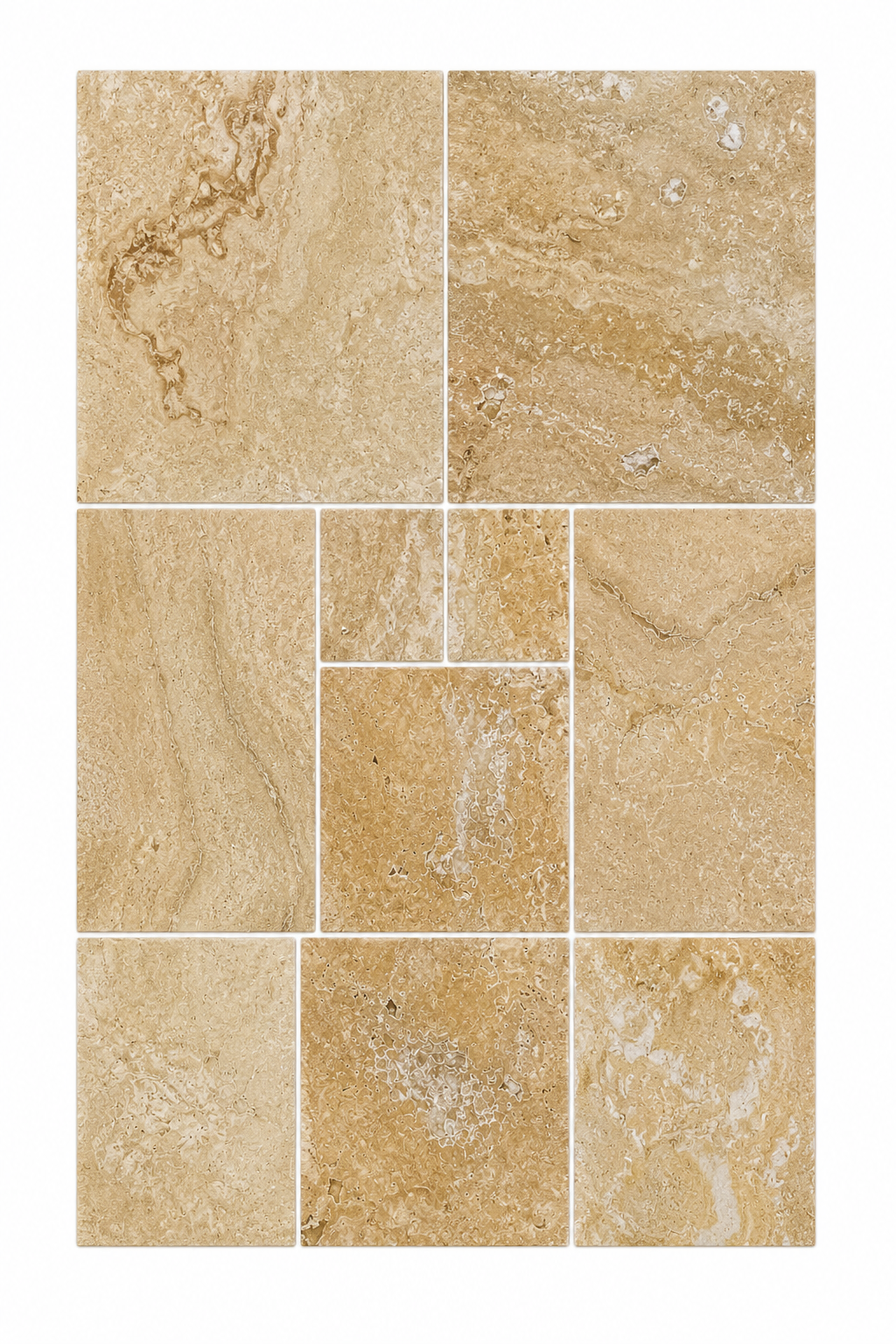 Travertin chituit French Pattern  1.2cm