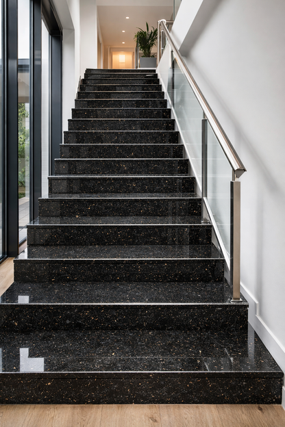 Contratreapta din Granit Black Galaxy