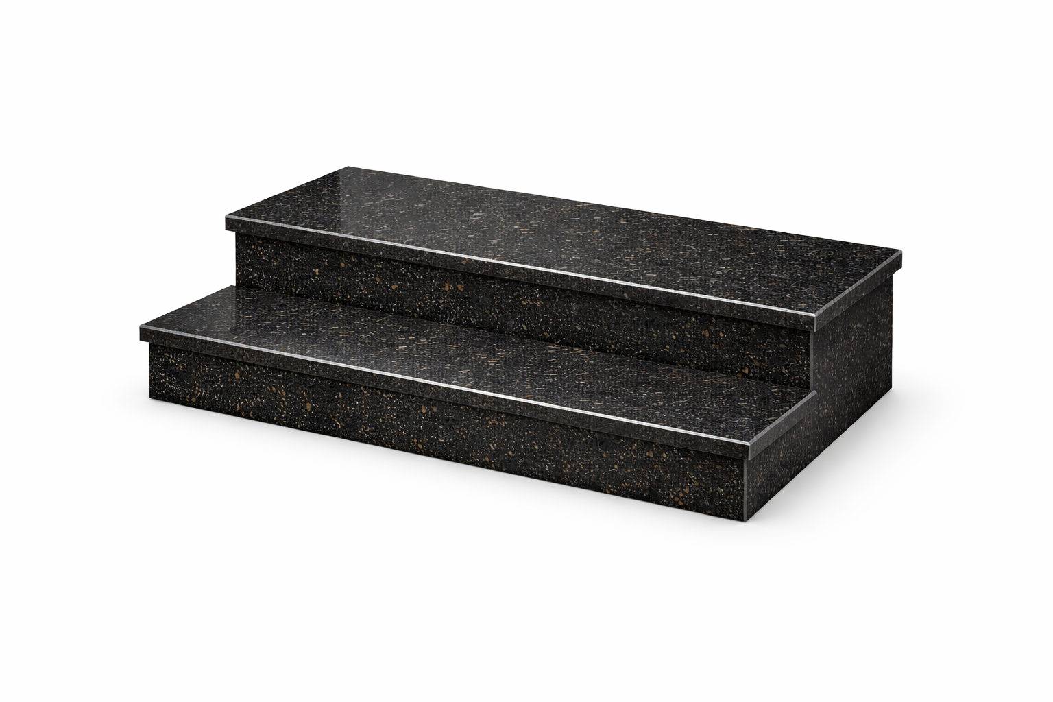 Set Treapta + Contratreapta din Granit Black Galaxy