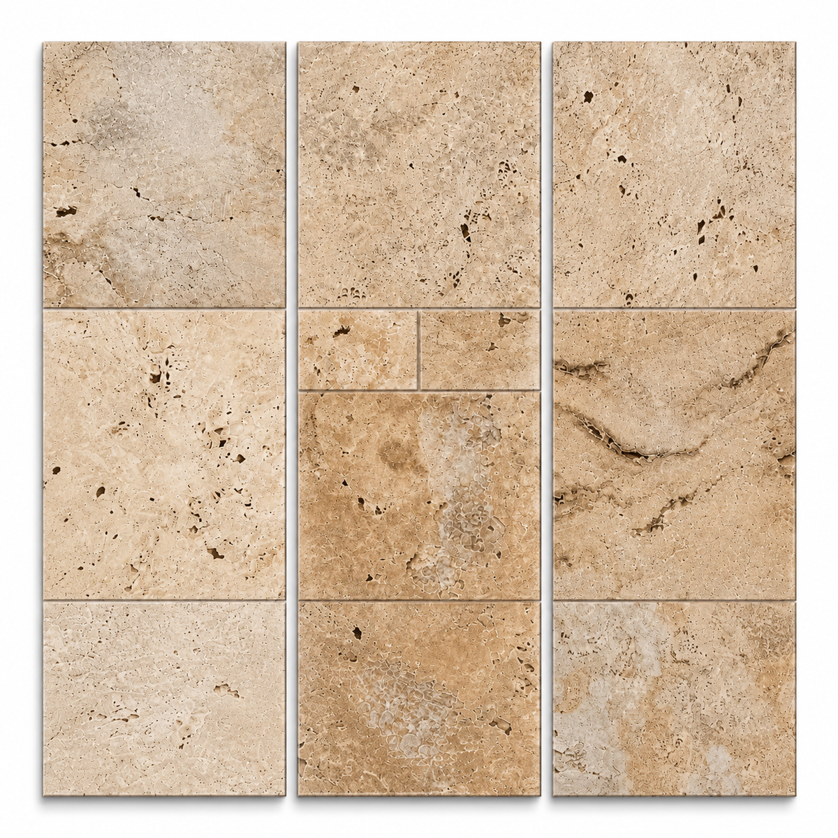Travertin nechituit French Pattern 1.2cm